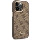 Guess GUHCP14XHG4SHW iPhone 14 Pro Max 6.7" brown/brown hard case 4G Vintage Gold Logo