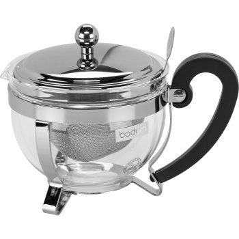 Bodum Chambord stikla tējkanna ar filtru 0.5L sudraba