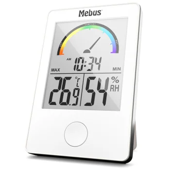 Mebus 11130 digitālais termometrs un higrometrs balts