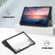 Samsung Galaxy Tab A7 Lite (SM-T220/T225) Tri-fold Stand PU Leather Case Cover, Grey | Planšetdatora Apvalks Vāks...