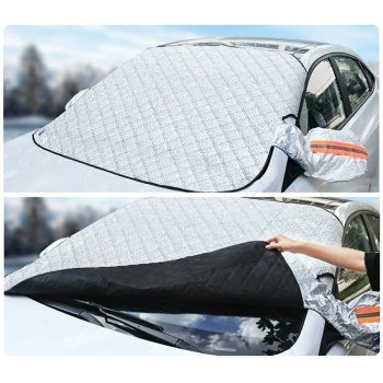 Universāls auto vējstikla pārsegs ziemai un vasarai ar magnētiem