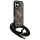 Guess 4G Big Logo Cord Stap Crossbody Phone Case Cover iPhone 17 - Brown