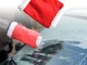 Auto stiklu leda skrāpis ar siltu cimdu
