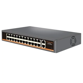 PoE коммутатор 24x 100 Мбит/с PoE+ 2x Gigabit Uplink, 400 Вт