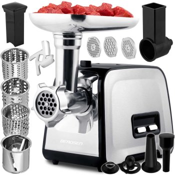 Электрическая мясорубка Berdsen BD-601B, 450/1200 Вт, белая