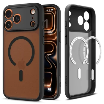 Spigen iPhone 17 Pro vāciņš Ultra Hybrid Mag MagSafe, melns
