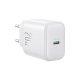 Сетевое зарядное устройство Joyroom JR-TCF20 USB-C PD 20W – белое + кабель USB-C...