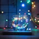 Ziemassvētku Virtene 100 LED Lampiņas Gaismas uz Baterijām, Daudzkrāsaina | Battery Operated String Christmas Fairy...