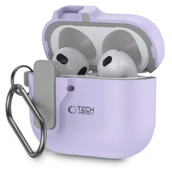 Tech-Protect Slim Hook maciņš AirPods 4, violets
