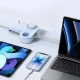 Orico AP3 GaN 20W 5in1 pagarinātājs 2x AC, 2x USB-A, 1x USB-C, Zils