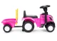 Трактор-каталка Multistore New Holland с прицепом, розовый