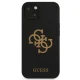 Guess iPhone 13 / 14 / 15 vāciņš Silicone 4G Logo, melns