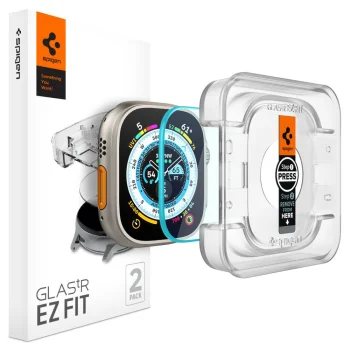Spigen Glas.tR EZ Fit aizsargstikls Apple Watch Ultra / Ultra 2 (49 mm) - 2 gab.