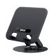 BWOO Rotating Aluminum Tablet Stand and Laptop Holder for Desk, Black