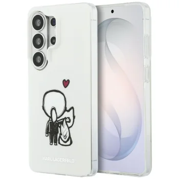 Karl Lagerfeld IML Karl&Choupette MagSafe vāciņš Samsung Galaxy S26 Ultra, caurspīdīgs