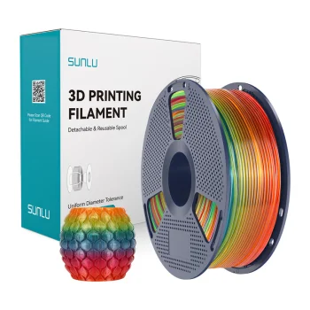 Нить для 3D-принтера Sunlu PLA Transparent Rainbow 01