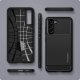 Samsung Galaxy S21 FE 5G (SM-G990B/DS) Spigen Rugged Armor Case Cover, Black | Telefona Maciņš Vāks Apvalks Bampers