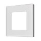 Maclean MCE730W vienvietīgs stikla rāmis, 86x86 mm, balts