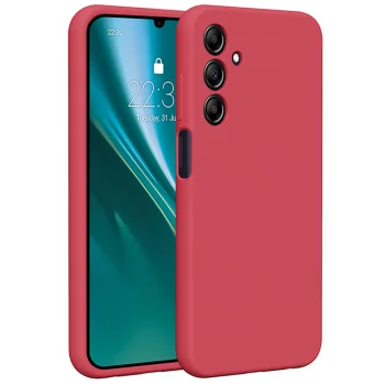 Silikona vāciņš Etteri Samsung Galaxy A25 5G (Global), aveņu sarkans