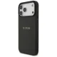 Guess iPhone 17 Pro Max vāciņš Grained Ring MagSafe, melns