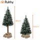 Artificial Christmas Tree on Trunk 6ft Ruhhy 26667, Snow Flocked