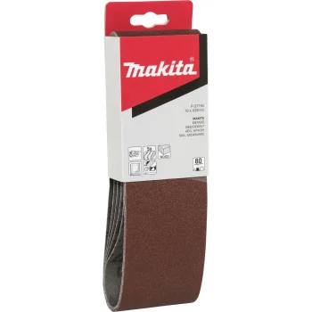 Slīplenšu komplekts Makita P-37194, 76 x 533 mm, K80, 5 gab.