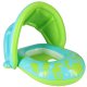 Bestway 34091 piepūšamais peldriņķis ar jumtiņu zīdaiņiem, zaļš