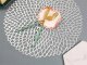 Round Openwork Table Placemat, Silver, 41 cm