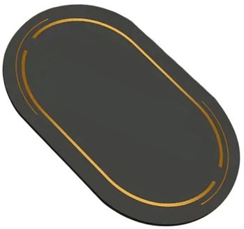 Ātri Žūstošs Vannas Istabas Paklājs, Melns | Quick-Dry Bathroom Mat