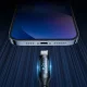 Кабель Wozinsky WUALC1 USB-A на Lightning с LED, 1м, Черный
