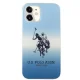 U.S. Polo Assn. iPhone 12 mini vāciņš Gradient Pattern, zils