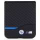 BMW Samsung Galaxy Z Flip 5 vāciņš Leather Carbon, melns