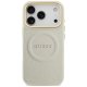 Guess Peony Hot Stamp MagSafe vāciņš iPhone 17 Pro - Bēšs | Phone Case Cover Beige