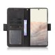 Google Pixel 6 Wallet Stand Design Cover Case, Black | Telefona Vāciņš Maciņš Apvalks Grāmatiņa