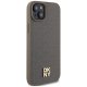 DKNY iPhone 15 vāciņš Leather Monogram MagSafe, brūns