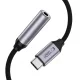 Адаптер Tech-Protect Ultraboost USB-C на Mini Jack 3.5 мм DAC, темно-серый