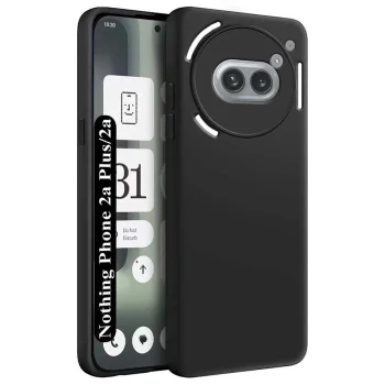 Nothing Phone 2a Matt Silicone Color Case Cover, Black | Чехол Обложка Бампер Кабура для...