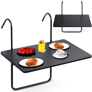 Прочный складной балконный столик Sofotel SO-982 60x43см черный