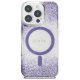 Guess HC Resin Bottom Glitter MagSafe maciņš iPhone 16 Pro Max telefonam – violets | Phone Case Cover