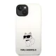 Чехол Karl Lagerfeld Silicone Choupette для iPhone 14 Plus / 15 Plus - Белый