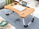 Portatīvs Saliekams Datora Laptopa Galds Statīvs Paliktnis Paaugstinājums, Brūns | Portable Laptop Desktop Table...