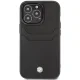 BMW Leather Card Slot vāciņš iPhone 14 Pro, melns