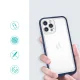 Caurspīdīgs vāciņš iPhone 12 Pro Max Hybrid Armor Clear 3 in 1, zils