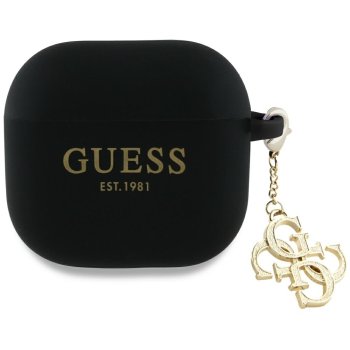 Guess Silicone 4G Charm Case for Apple AirPods 4, Black