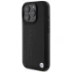 BMW iPhone 16 Pro Case Leather Hot Stamp MagSafe, Black