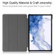 Samsung Galaxy Tab S9 (SM-X710, SM-X716B) Trifold Stand PU Leather Cover Case, Black