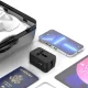 Tech-Protect TA300 ceļojumu adapteris EU / UK / US / AU, USB-A / USB-C, melns