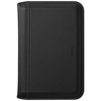 Магнитный кошелек-подставка Uniq Lyden DS с RFID защитой, черный