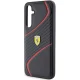 Чехол Ferrari для Samsung Galaxy S23 FE Twist Metal Logo, черный