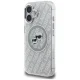Чехол Karl Lagerfeld IML Glitter Karl & Choupette Heads MagSafe для iPhone 16, серый